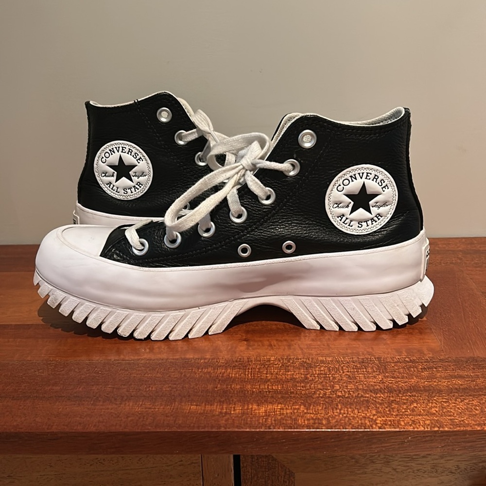 Converse Black and White High-Top Sneakers